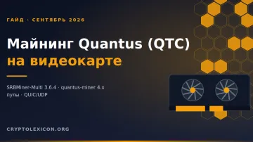 Как майнить Quantus (QTC) на видеокарте: майнер, пул, кошелёк